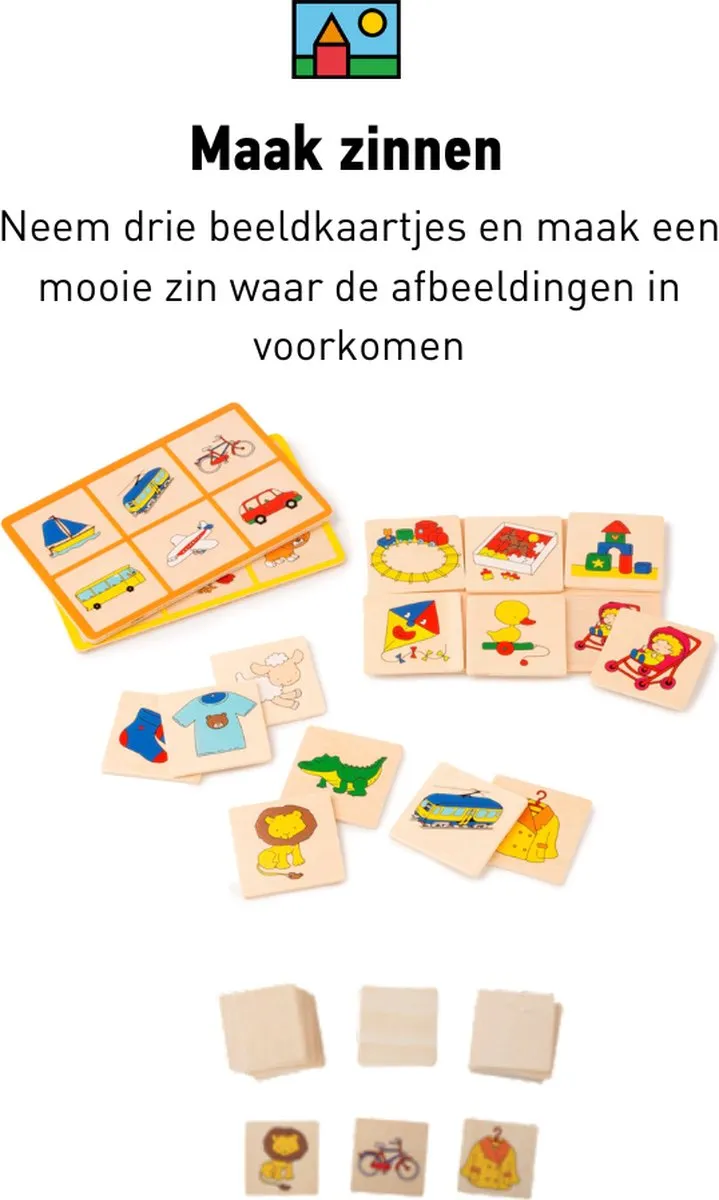 Toys for Life Woorden Bingo - Educatief Houten Speelgoed 3-7 jaar - 42 Stuks - afbeelding 6 van 6