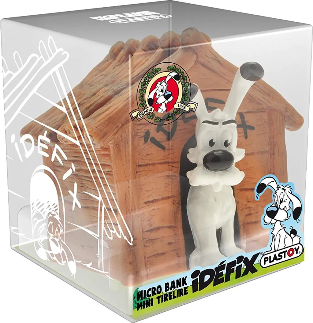 Plastoy Asterix Mini Dogmatix Hondenhok Spaarpot - Bruin/Wit
