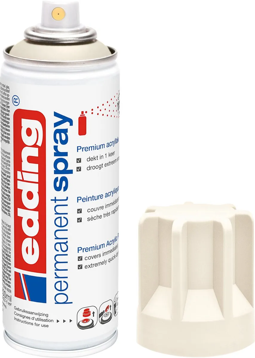 edding 5200 Spuitverf Crèmewit Mat 200ml