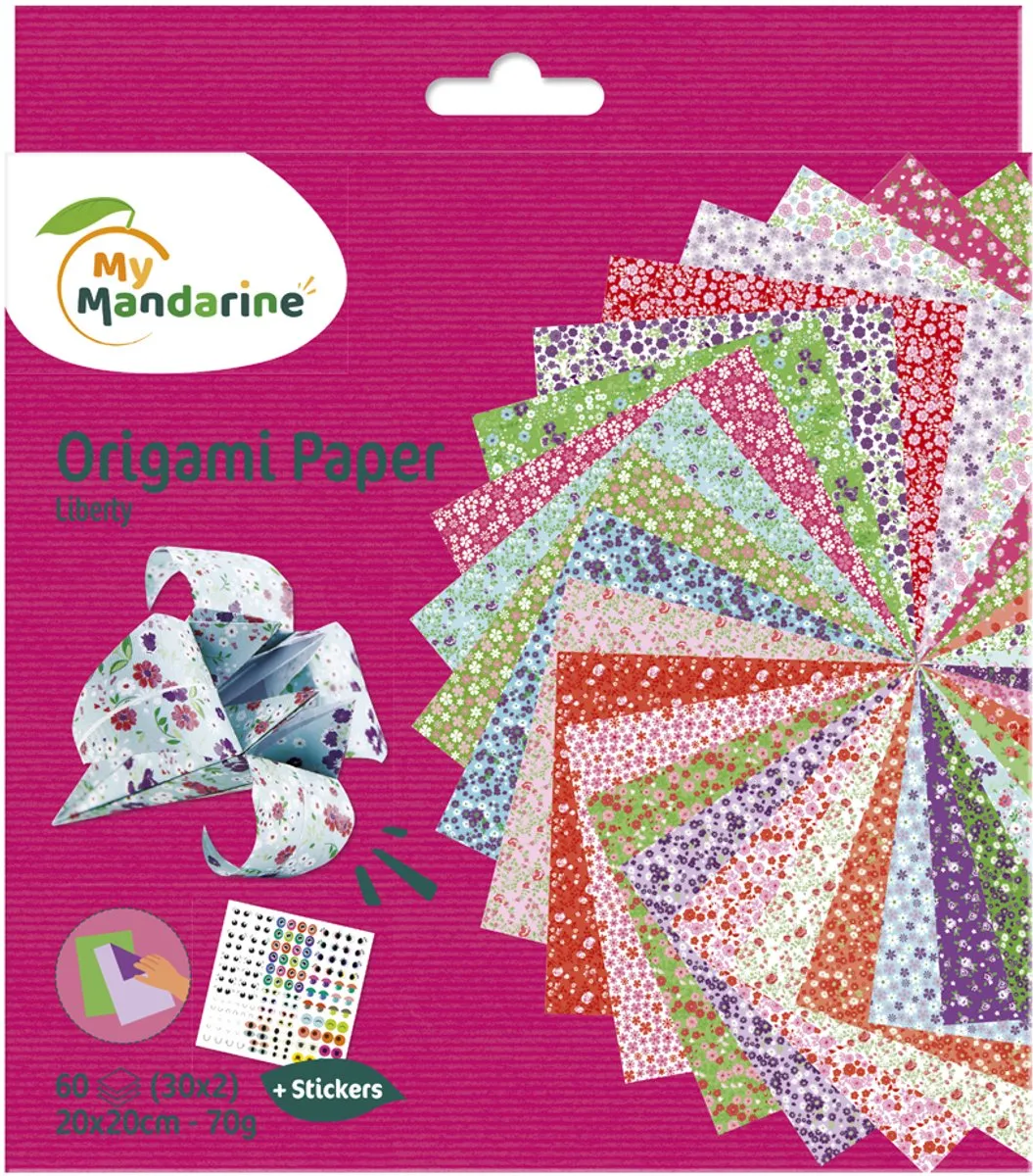 Clairefontaine Origami Papier Liberty 60 Vel 70g 20x20cm