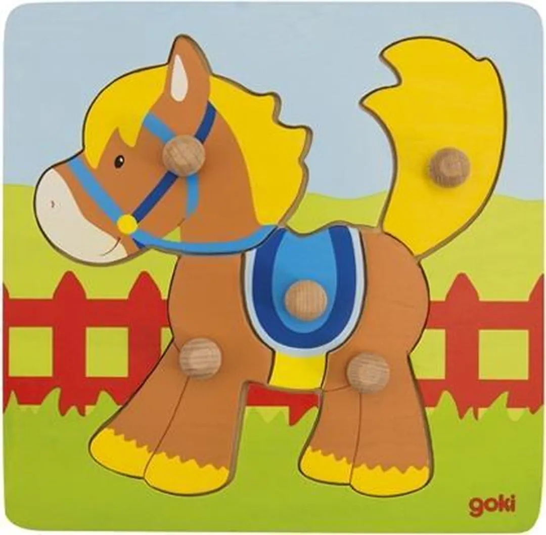 Goki Lift-out Puzzle Paard 57555