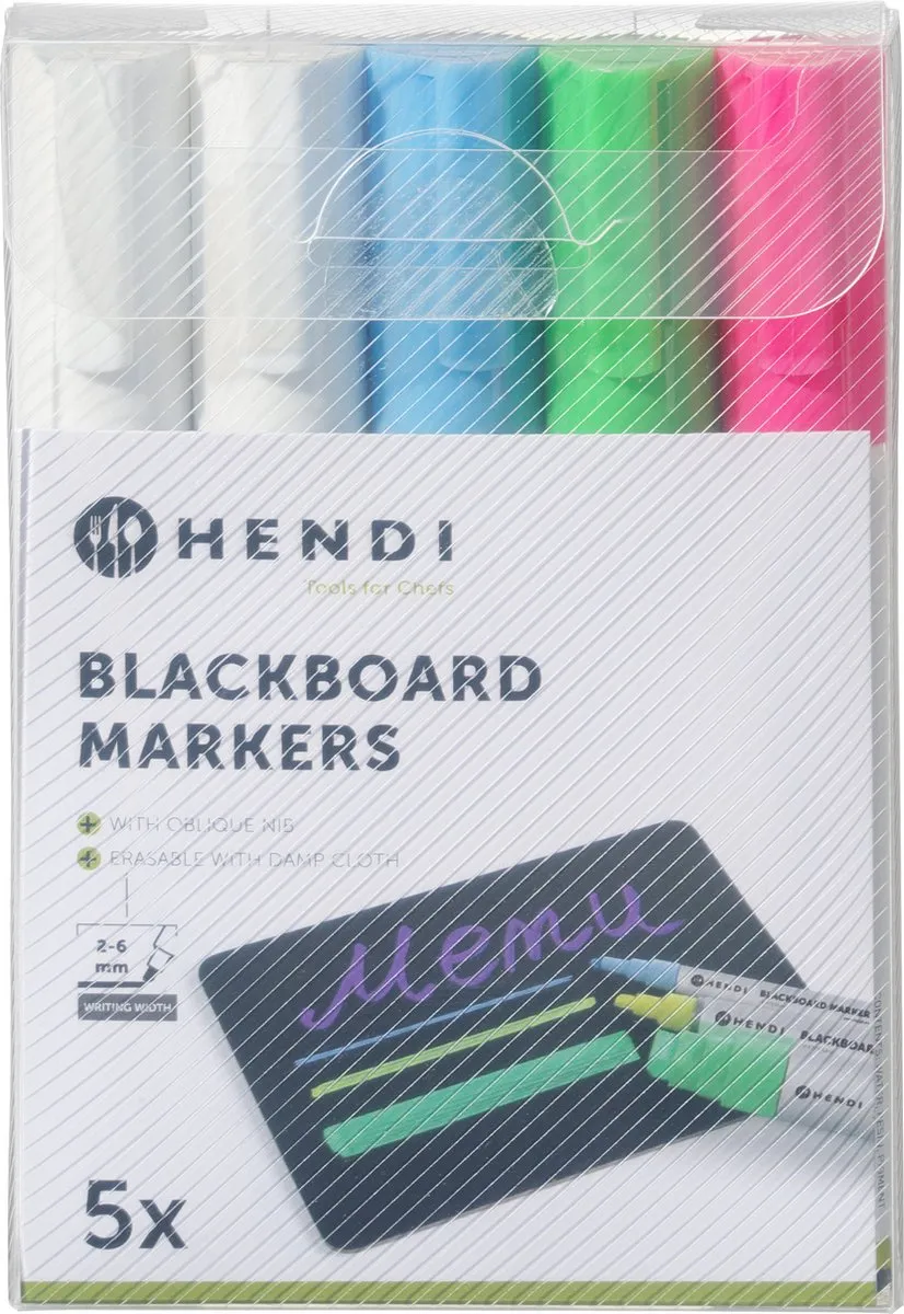 Hendi Krijtstiften Meerkleurig - 5 Stuks - afbeelding 6 van 6