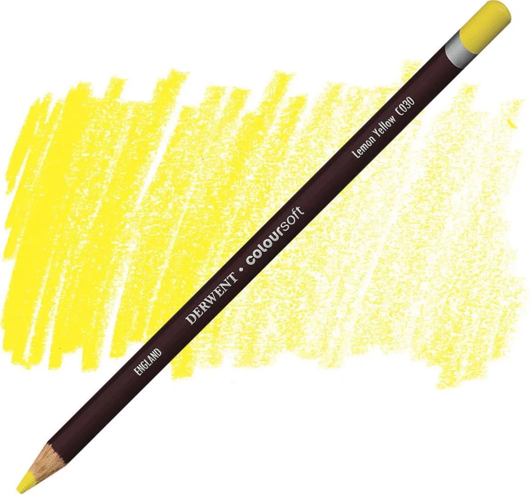 Derwent Coloursoft Potlood Lemon Yellow C030