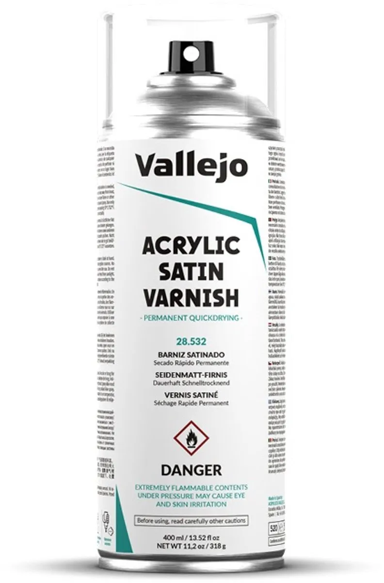 Vallejo Hobbyverf Acryl Satin Spray 400ml