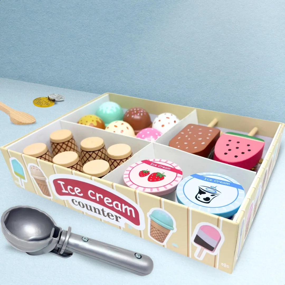 LiasToys Houten IJs Speelset - Speelkeuken - 3+ - afbeelding 6 van 6