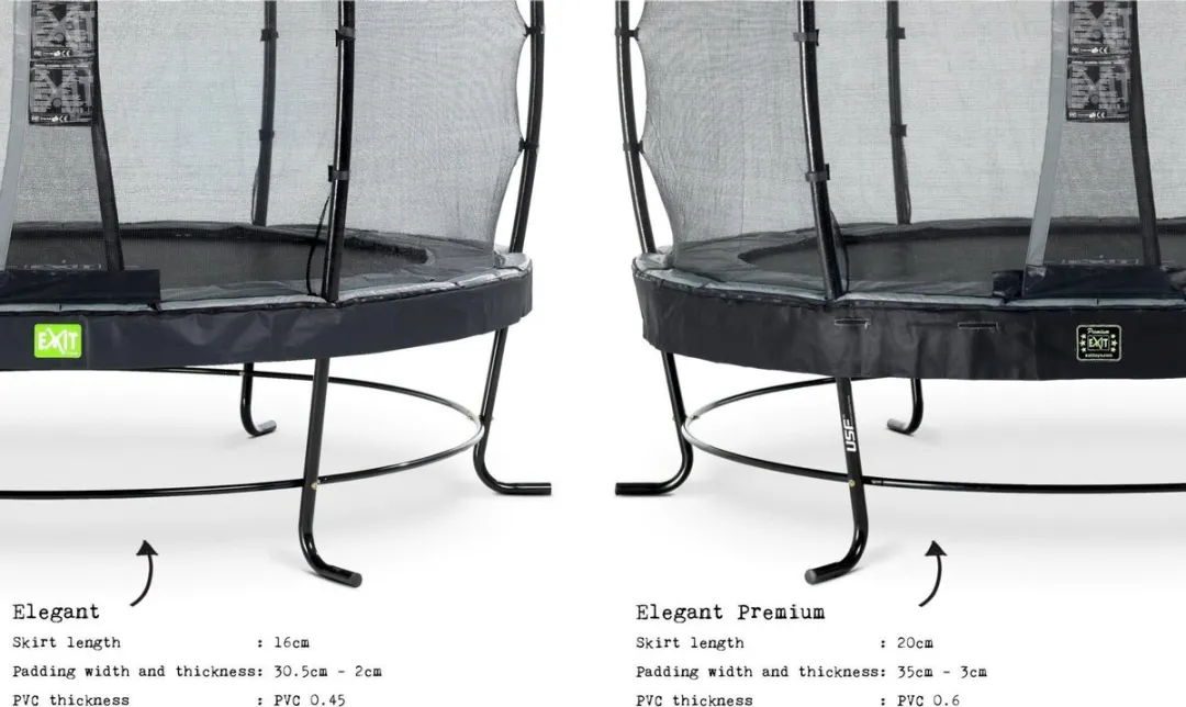 EXIT Elegant Premium Trampoline Ø305cm - Zwart