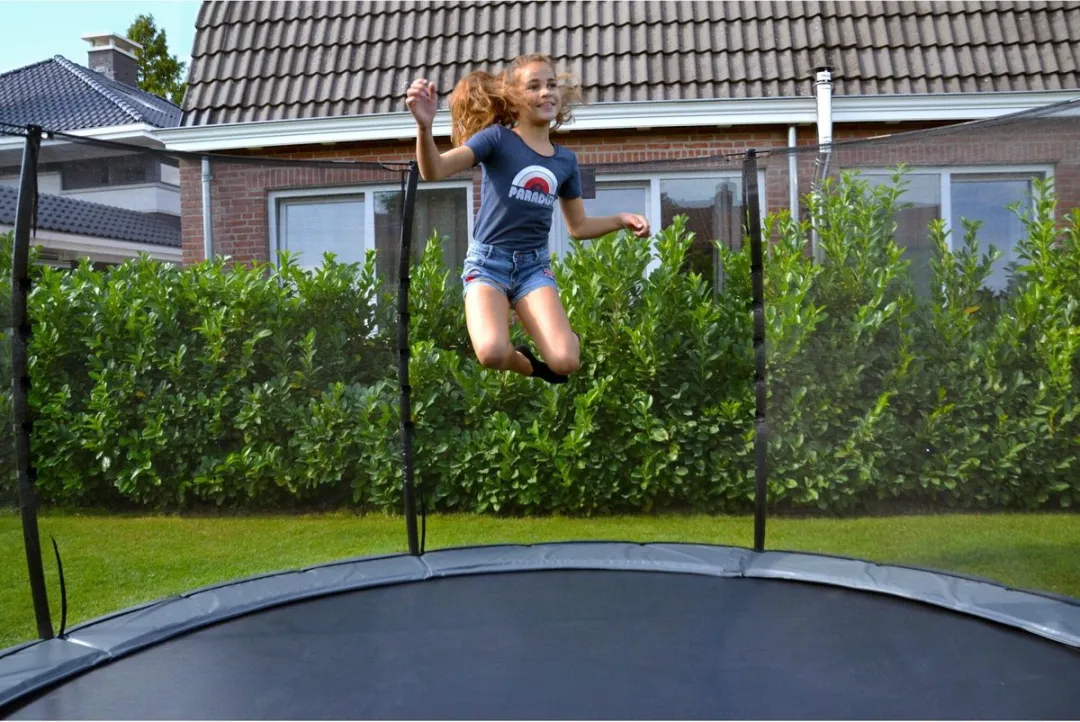 EXIT Elegant Inground Trampoline Ø427cm - Zwart