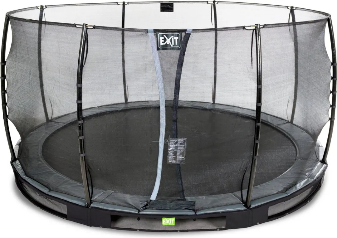 EXIT Elegant Inground Trampoline Ø427cm - Zwart