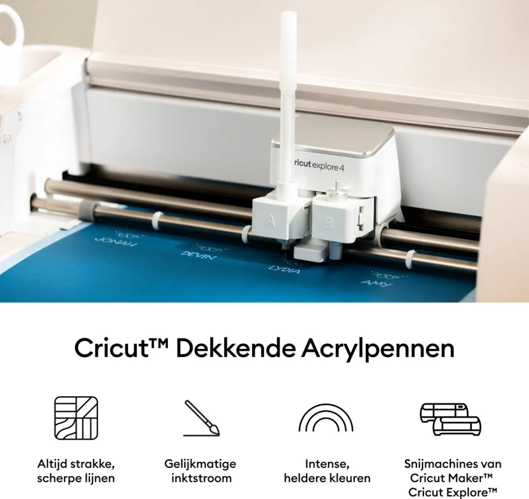Cricut Acrylgelpennen 1.0mm - Set van 5