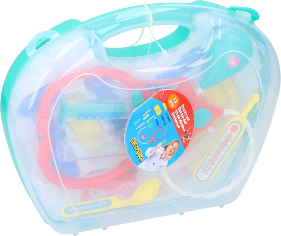 Eddy Toys Dokterset 13 Stuks - Blauw