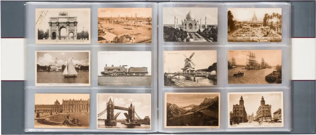 Leuchtturm Album Voor 600 Ansichtkaarten - 300 Vakken - Veelkleurig