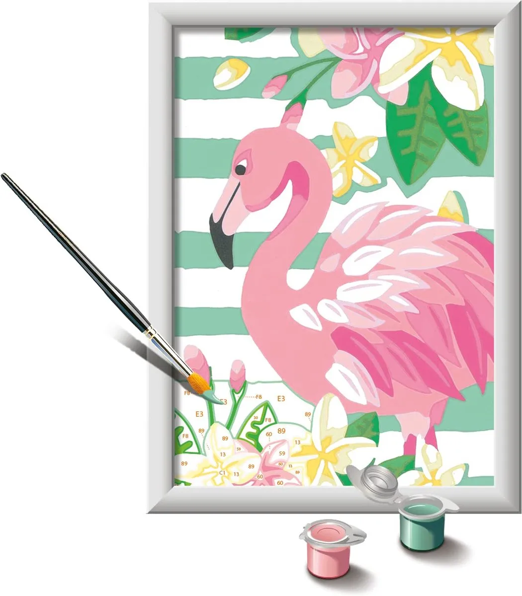 Ravensburger CreArt Think Pink Flamingo Kleuren op nummer