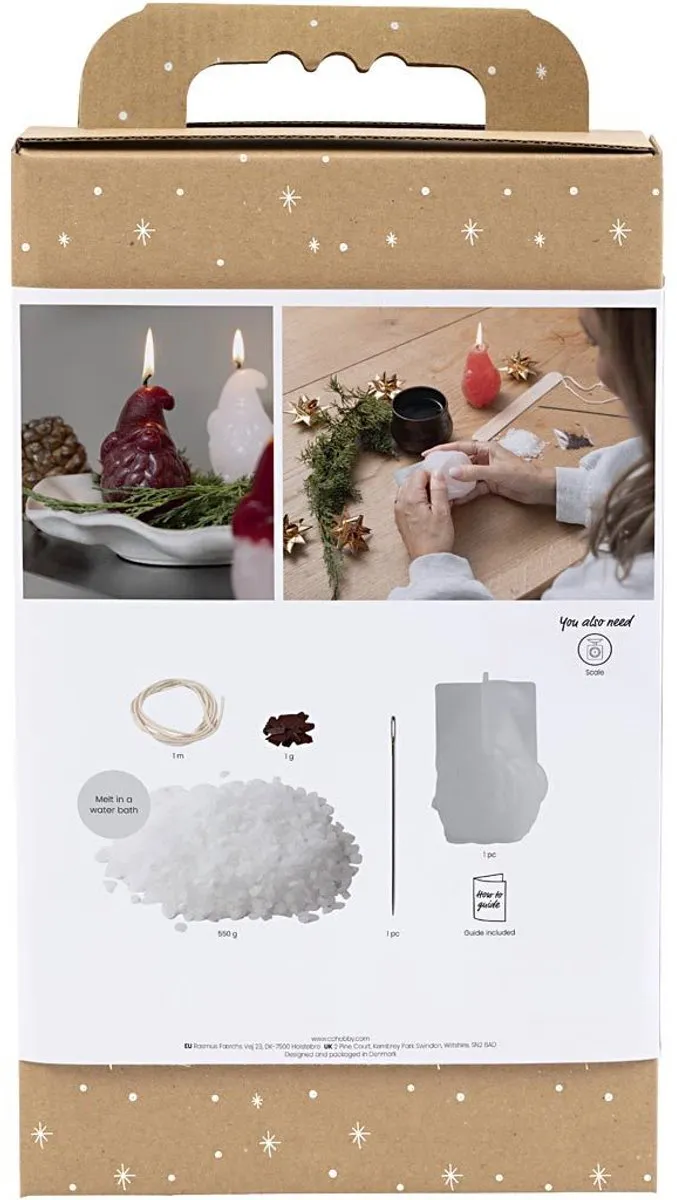 Creativ Company CC Hobbyset Kaarsen Maken Gnoom - Multicolor