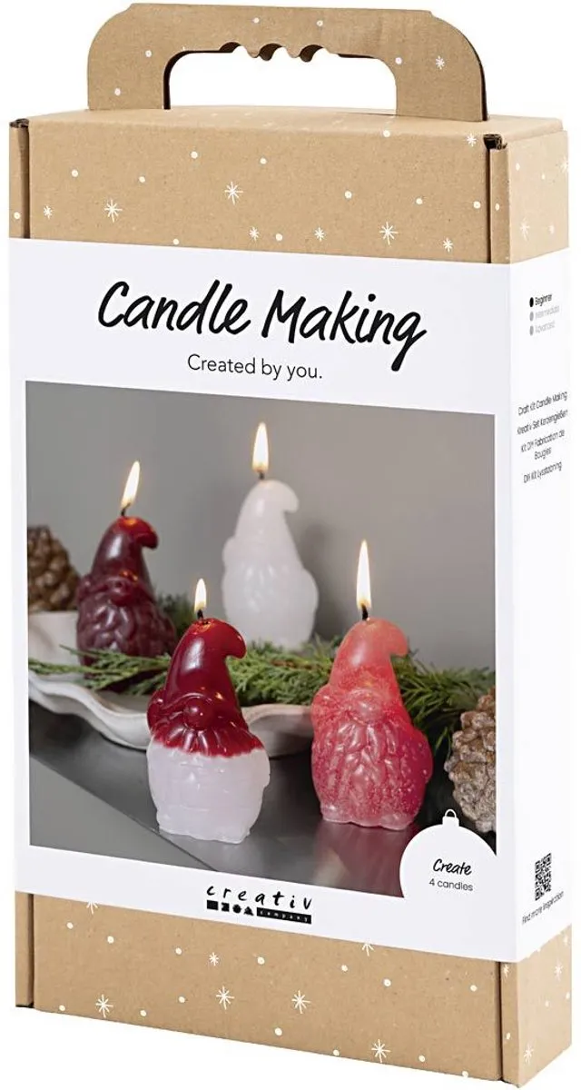 Creativ Company CC Hobbyset Kaarsen Maken Gnoom - Multicolor