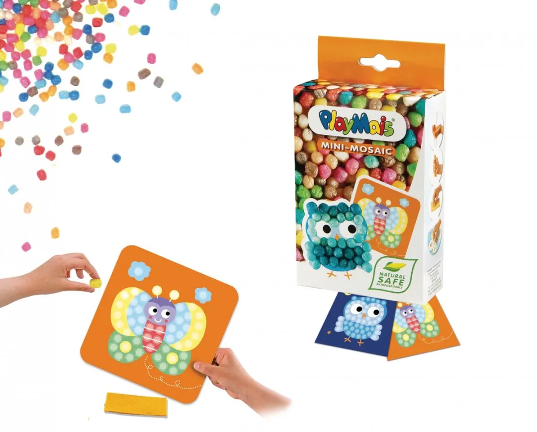 PlayMais Mini Mosaic Uil - 303 Stuks - Multicolor