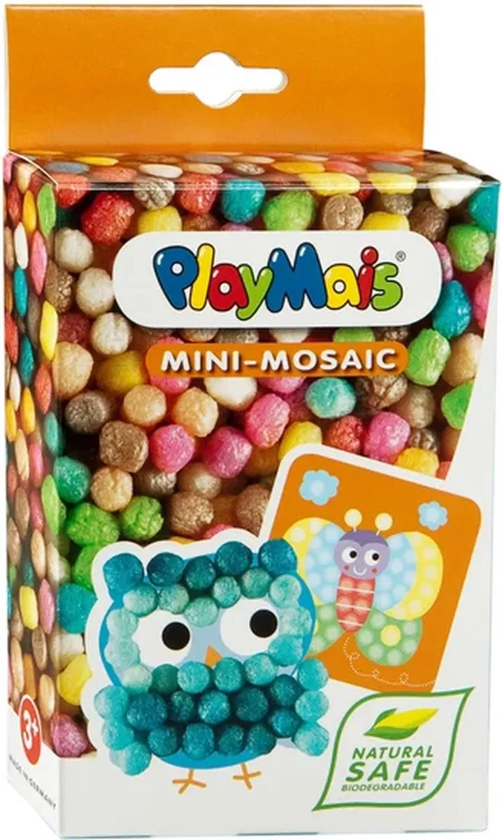 PlayMais Mini Mosaic Uil - 303 Stuks - Multicolor