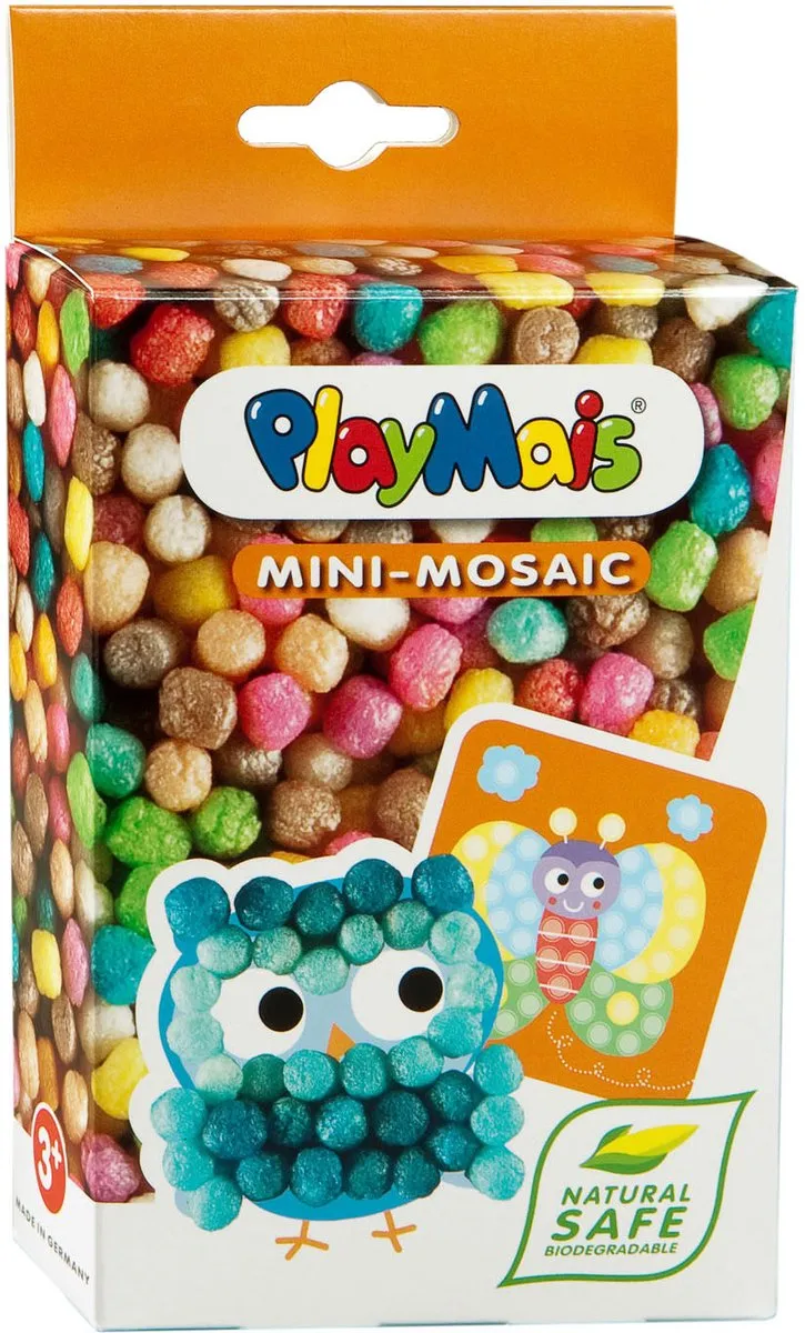 PlayMais Mini Mosaic Uil - 303 Stuks - Multicolor