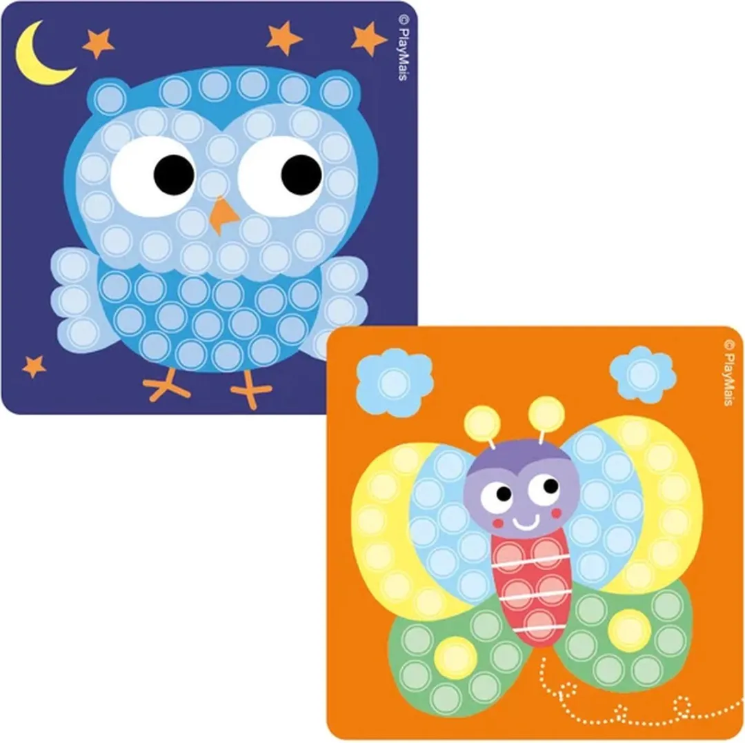 PlayMais Mini Mosaic Uil - 303 Stuks - Multicolor