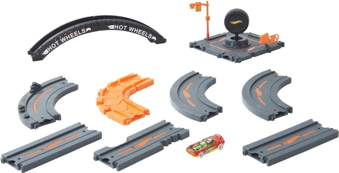 Hot Wheels City Baanset HDN95 - 10 Delige Meerkleurige Set