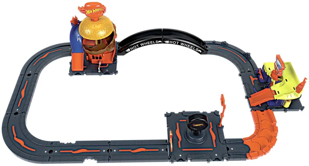 Hot Wheels City Baanset HDN95 - 10 Delige Meerkleurige Set