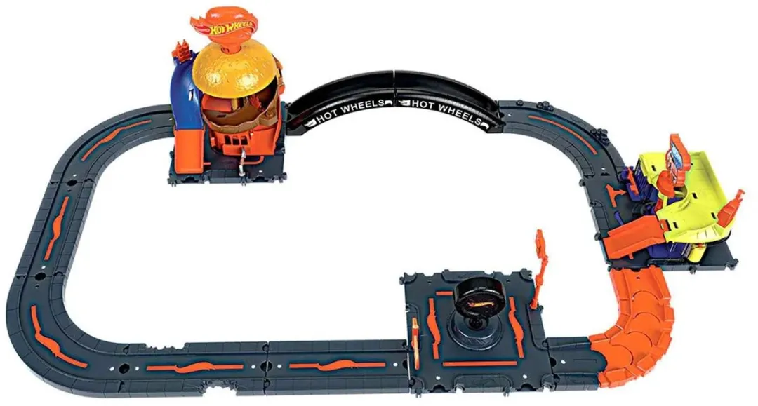 Hot Wheels City Baanset HDN95 - 10 Delige Meerkleurige Set
