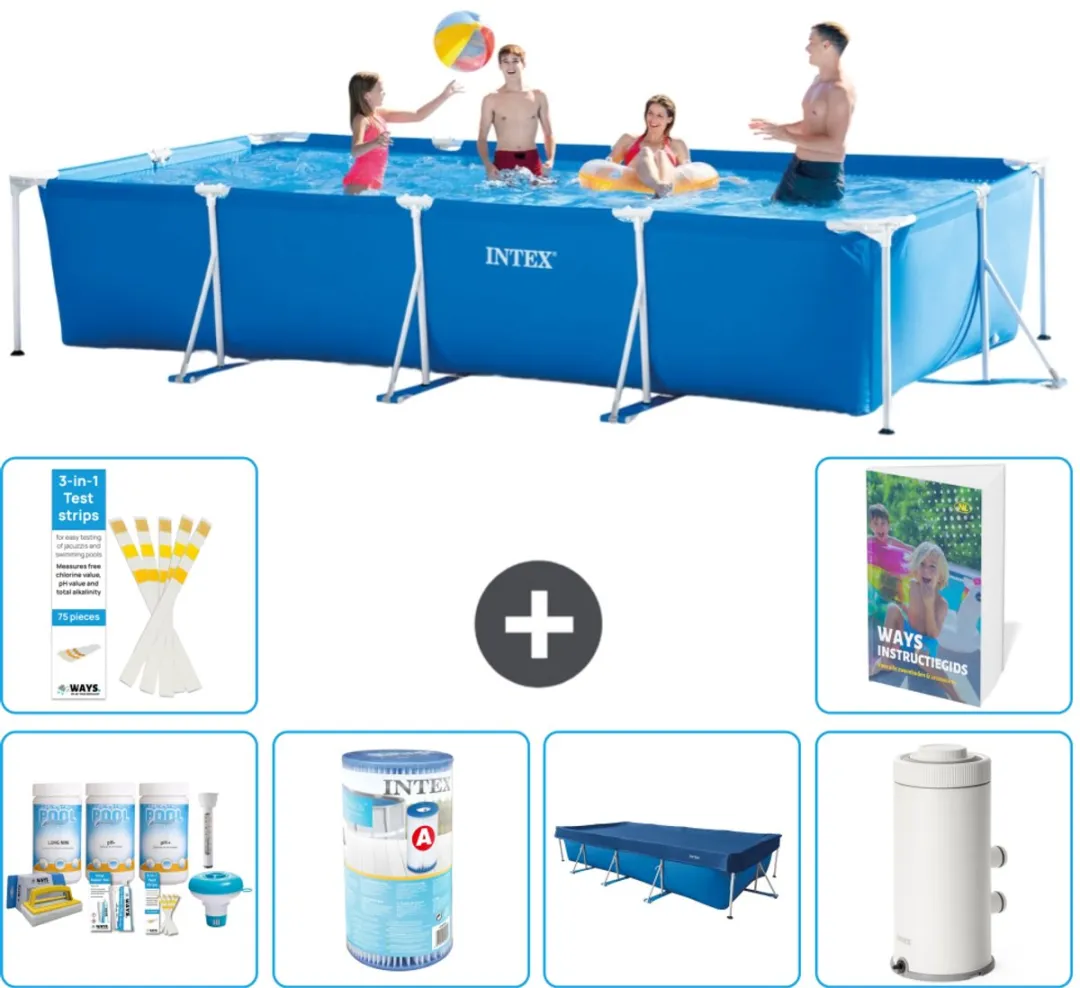 Intex Rechthoekig Frame Zwembad 450x220cm