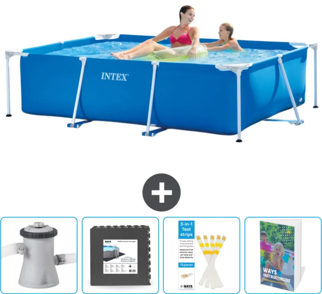 Intex Frame Zwembad 220x150x60cm Blauw