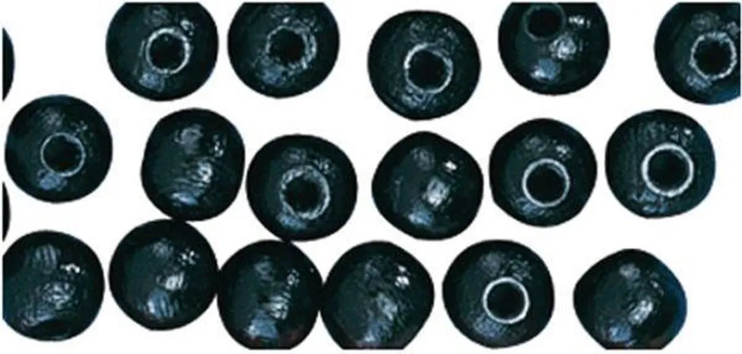 Rayher Houten Kralen Zwart Ø6mm - 115 Stuks