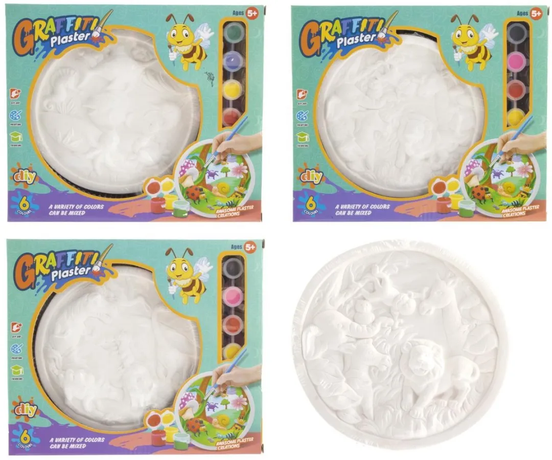 Toi-Toys Dieren Schilderen 3D Gipsbord