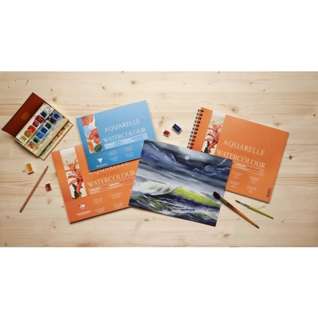 Clairefontaine Aquarelpapierblok 10x15cm - afbeelding 6 van 6
