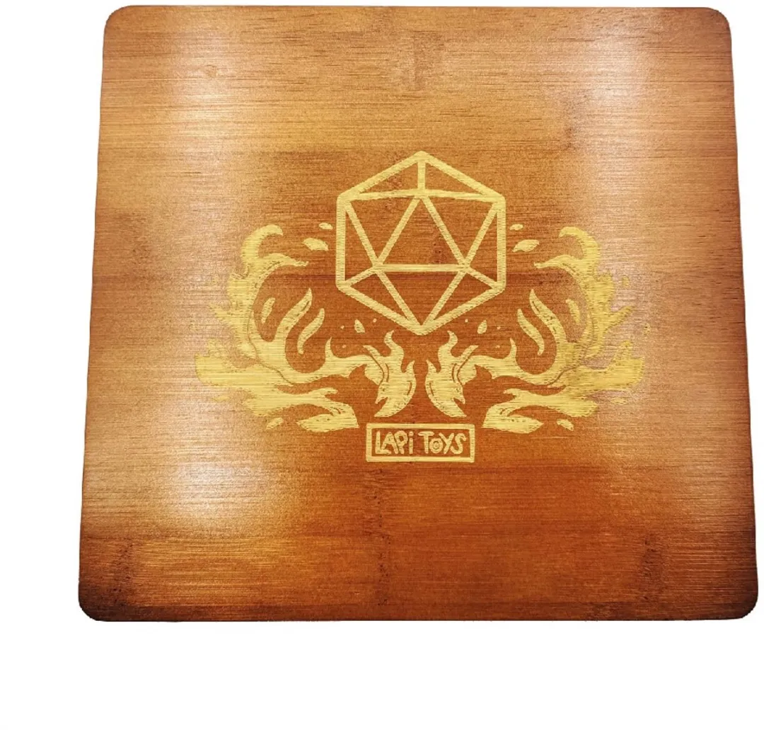 Lapi Toys Polydice Houten Dobbelsteenbak Bruin