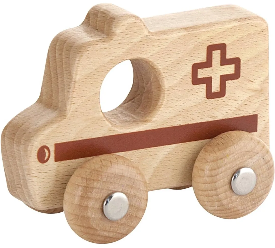 Vigatoys Ziekenauto Grijpfiguur - Hout