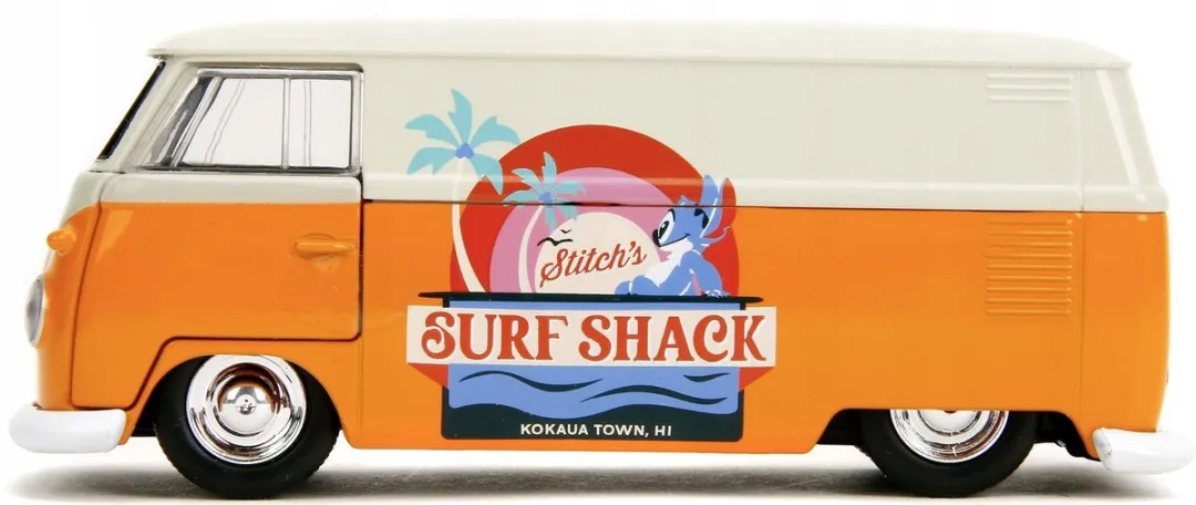 Jada Toys Stitch 1:32 Volkswagen Bus Modelauto - Wit/Oranje