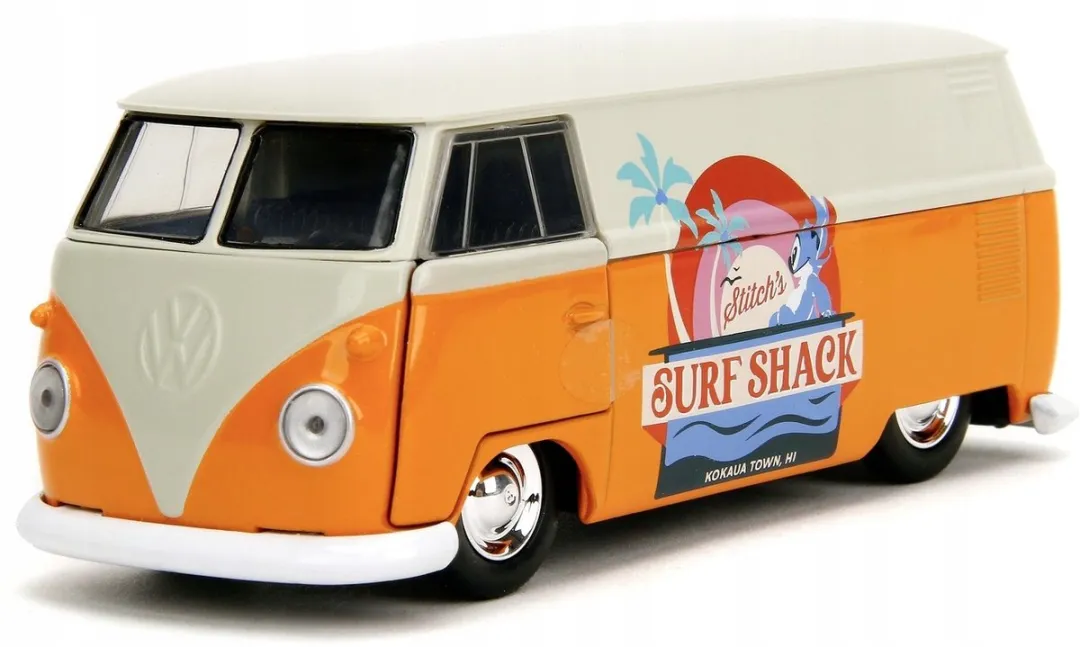Jada Toys Stitch 1:32 Volkswagen Bus Modelauto - Wit/Oranje