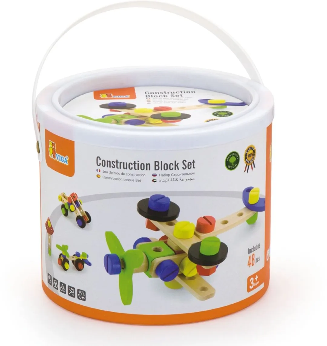 Viga Toys Constructie Set 48-delig