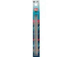 Prym Kousen- en Handschoenbreinaalden ALU 5,00mm - 5 Stuks Grijs
