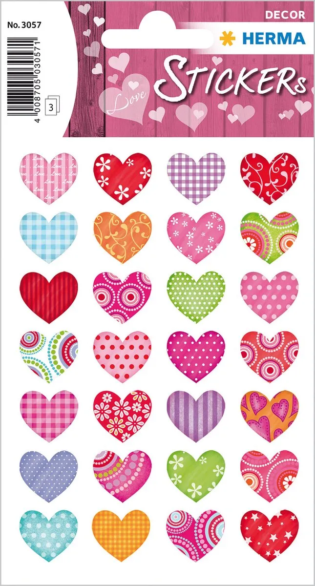 Herma Stickers Bonte Harten