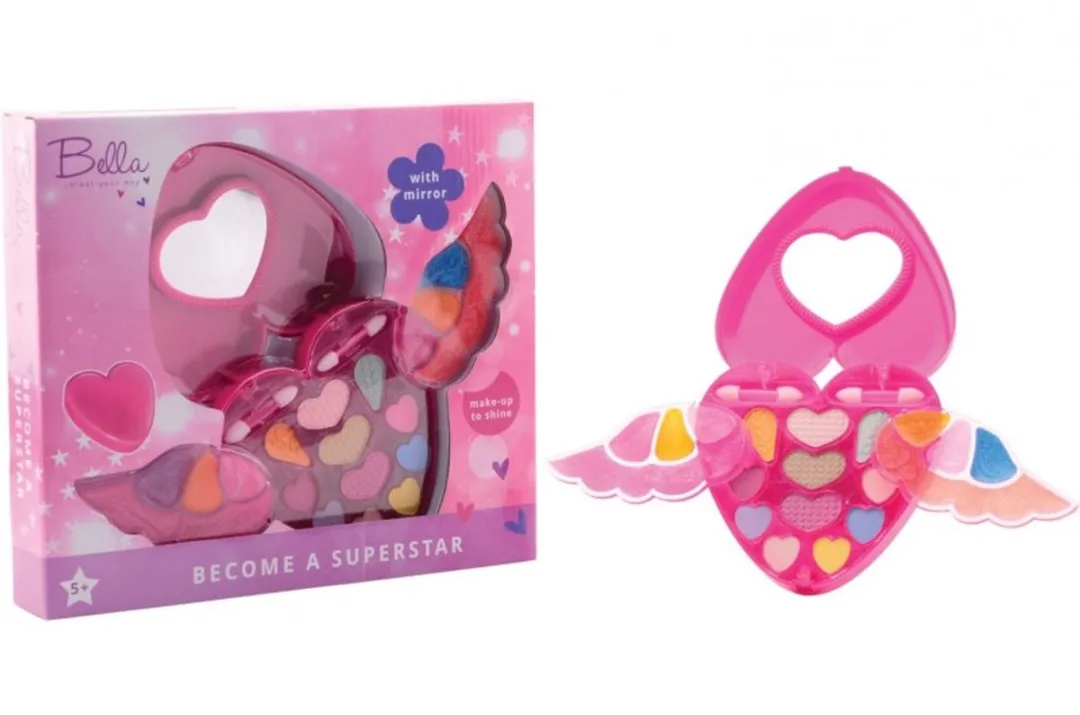 Johntoy Bella Make-up Set Hart met Vleugels - 250ml - Roze