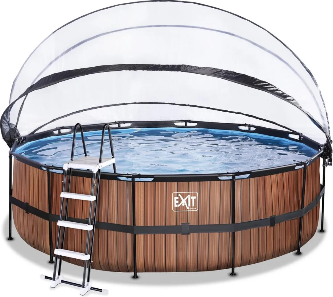 EXIT Wood Zwembad 470cm Bruin