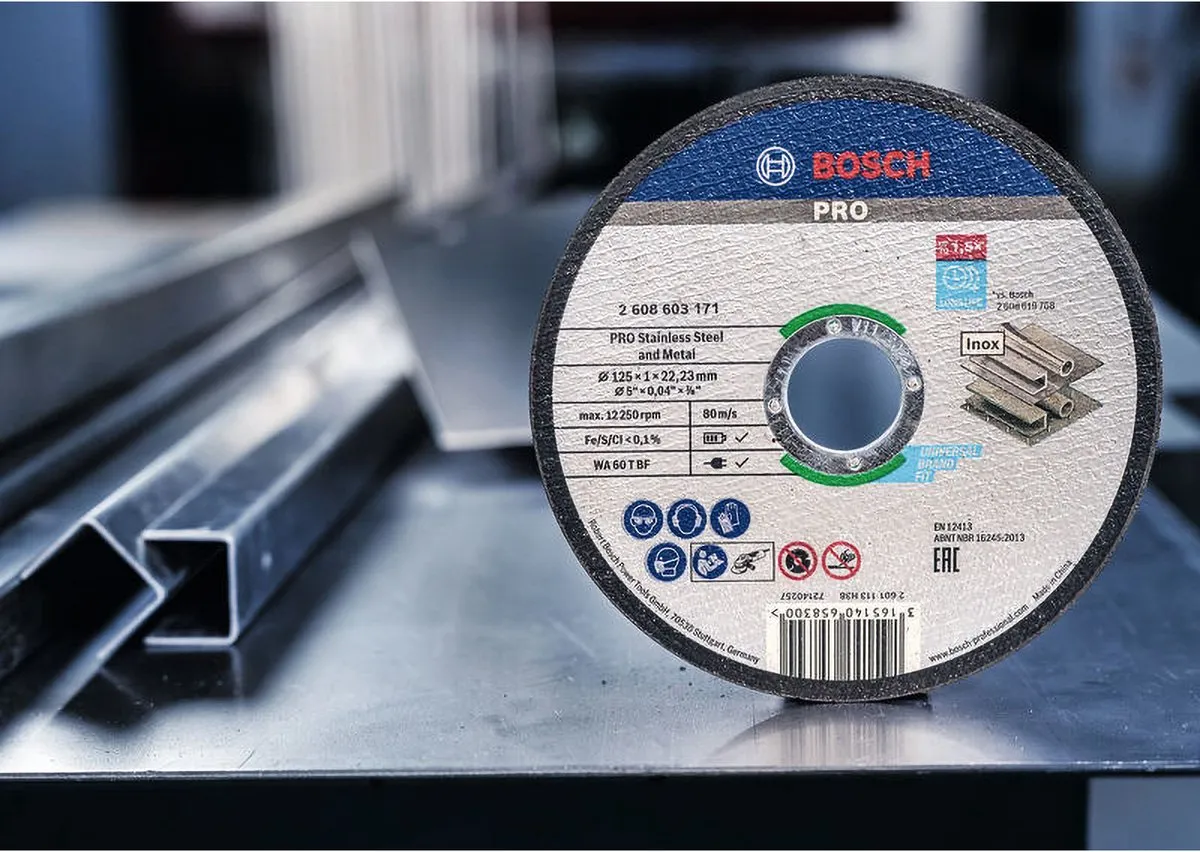 Bosch PRO Roestvrijstaal Metaaldoorslijpschijf 115x1x22,2mm