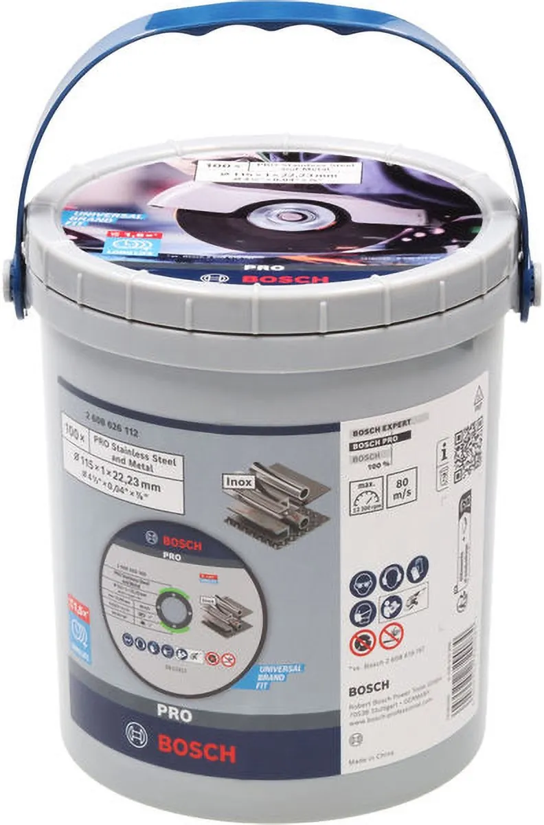 Bosch PRO Roestvrijstaal Metaaldoorslijpschijf 115x1x22,2mm
