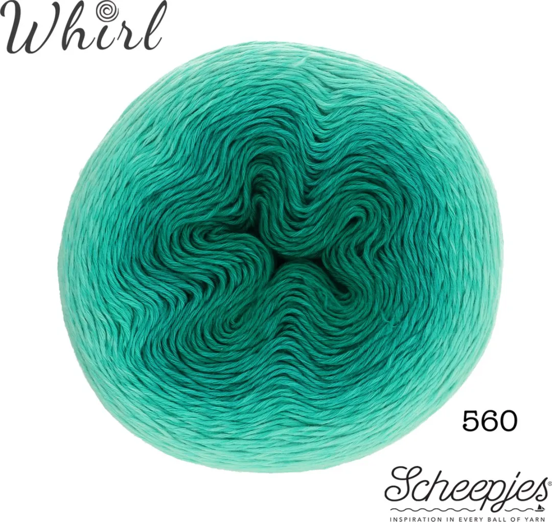 Scheepjes Whirl Ombré 560 Jade JimJam - 3 Kleuren