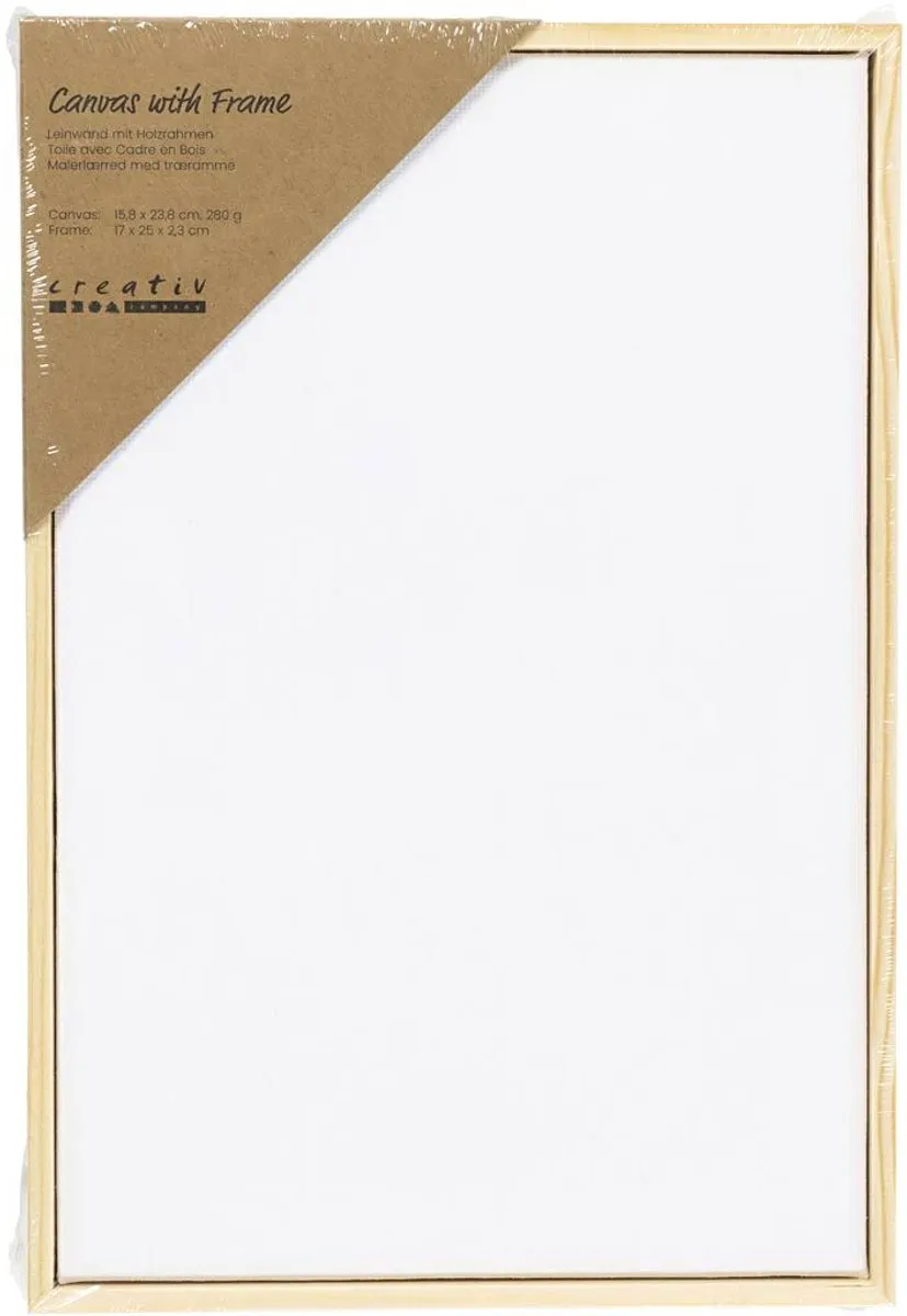 Creativ Company Gespannen Canvas 15,8x23,8cm 280gr - Multicolor