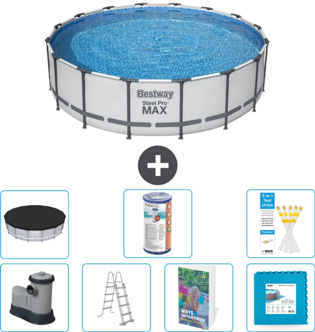 Bestway Steel Pro MAX Zwembad 488x122cm