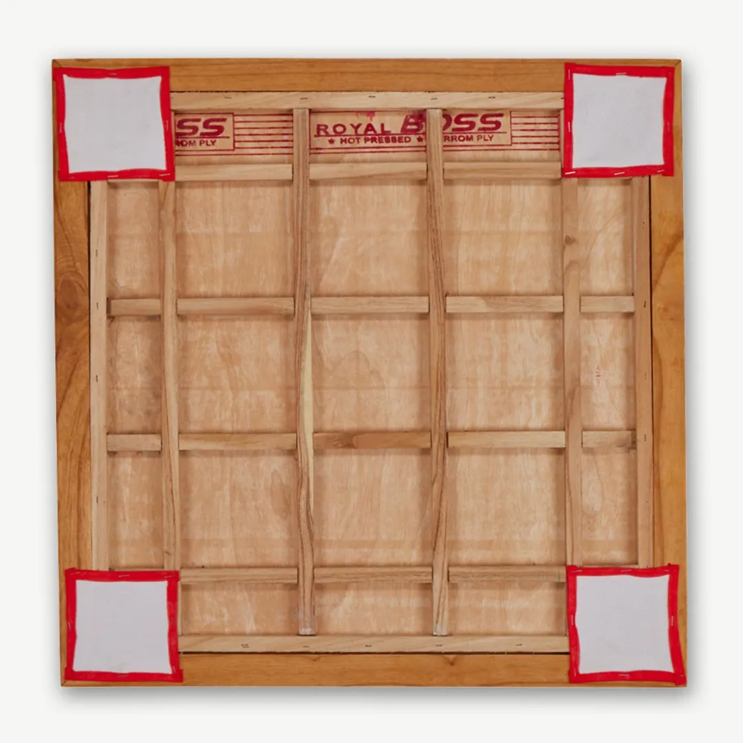 Ubergames Compact Carrom 68x68cm Eco Hardhout - Met Striker & Accessoires