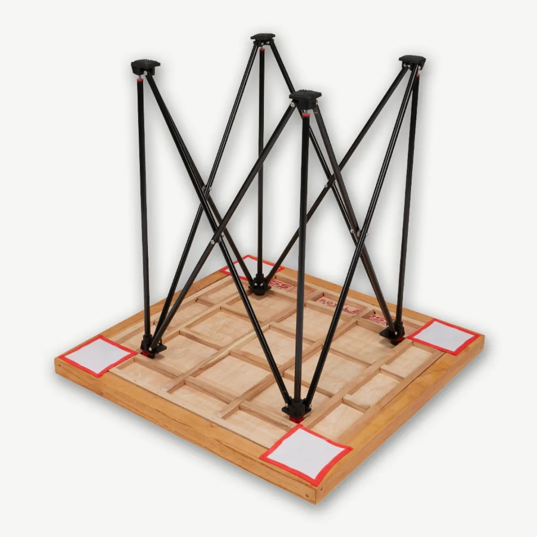 Ubergames Compact Carrom 68x68cm Eco Hardhout - Met Striker & Accessoires