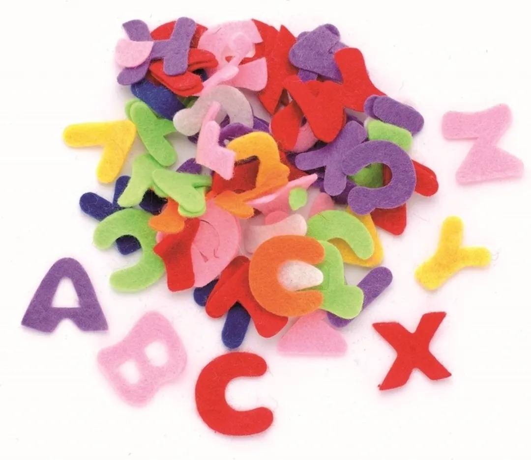 Glorex Hobby Gekleurde Viltletters 2,5cm