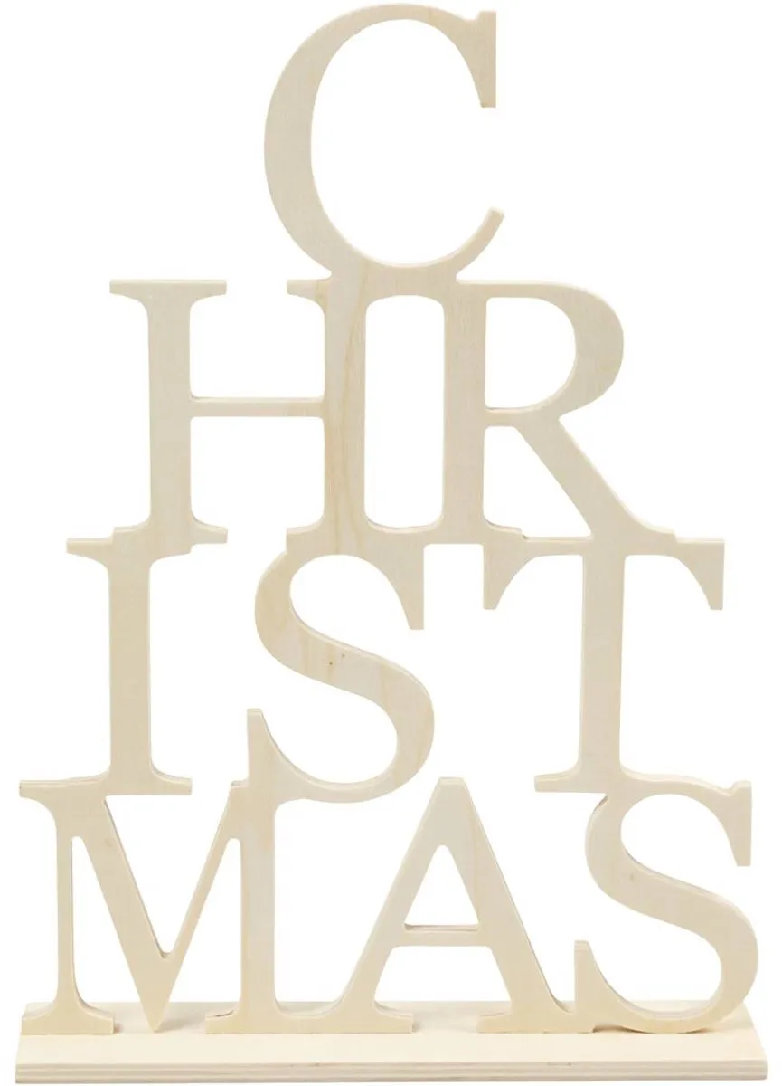 Creativ Company Houten Letters Kerstboom 21x29cm