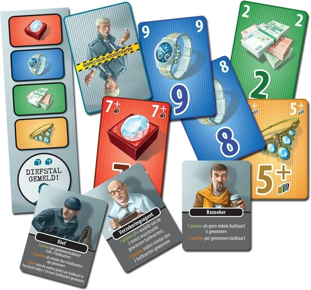 White Goblin Games Inspecteur Hoogstraten Diamantbeurs Kaartspel - 3-6 Spelers