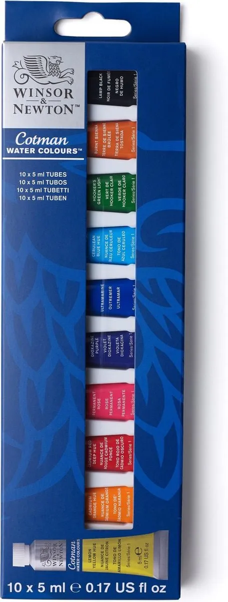Winsor & Newton Cotman Aquarelverfset 10x5ml